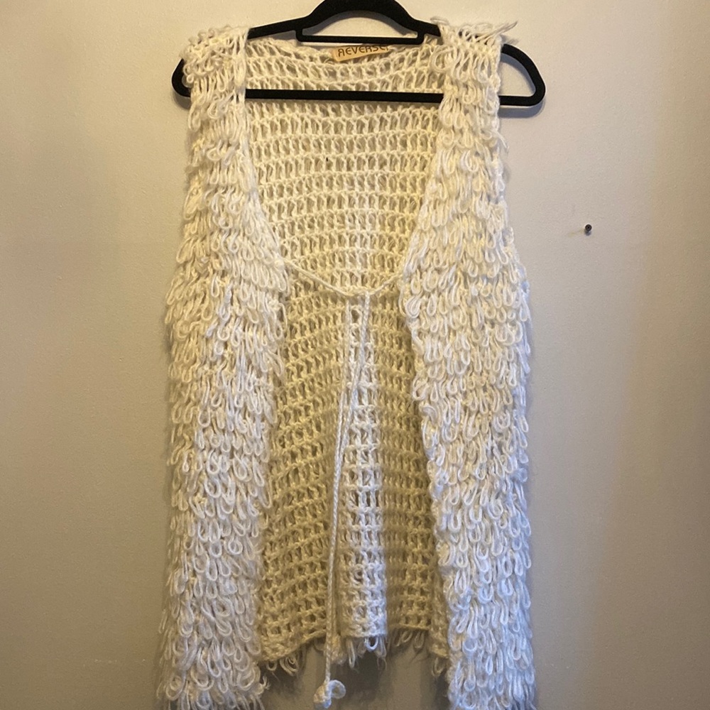 Reverse brand White Knit Vest